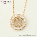 34437  wholesale  xuping fashion necklace 18K gold color letter N luxurious beautiful  necklace